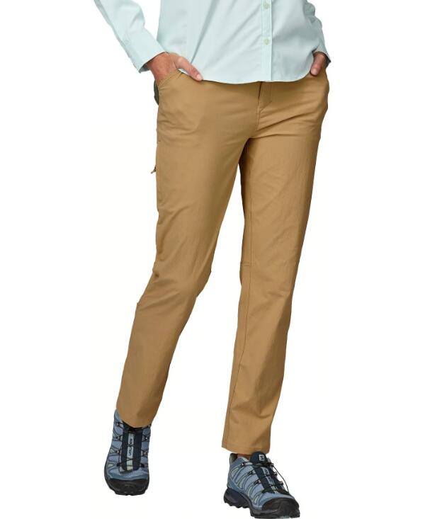 Pantalon Respirant Patagonia "Women's Quandary Pants - Regular" Beige 10 1/3