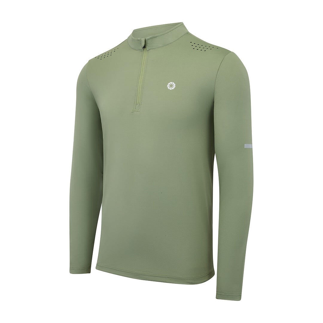 Essentiële heren half-zip performance sweatshirt 3/5