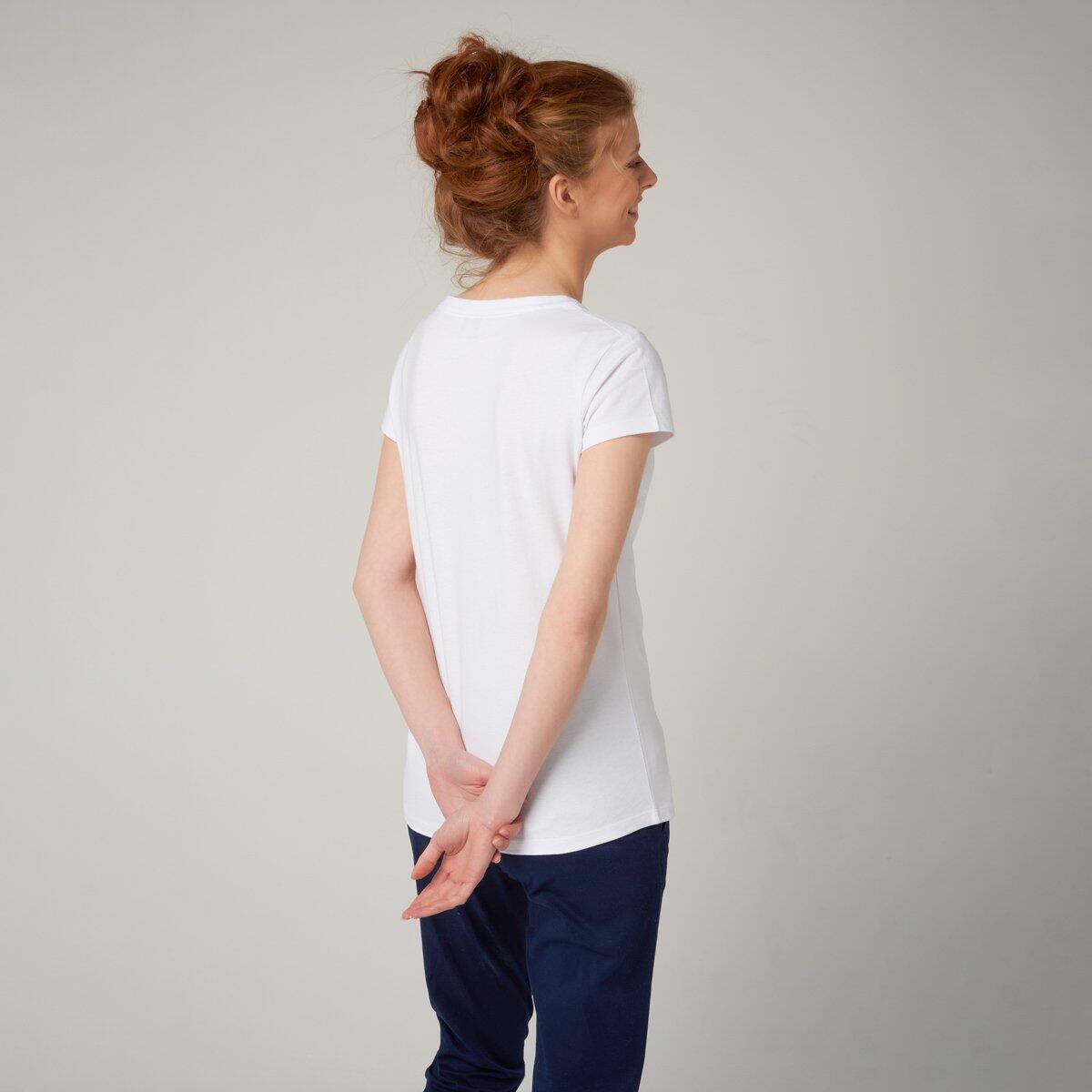 T-shirt col rond lettres femme Roland-Garros - blanc 5/5