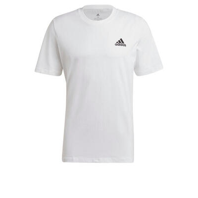 T-shirt adidas essentials embr, wit, mannen