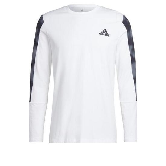 T-shirt à manches longues imprimé camo Essentials