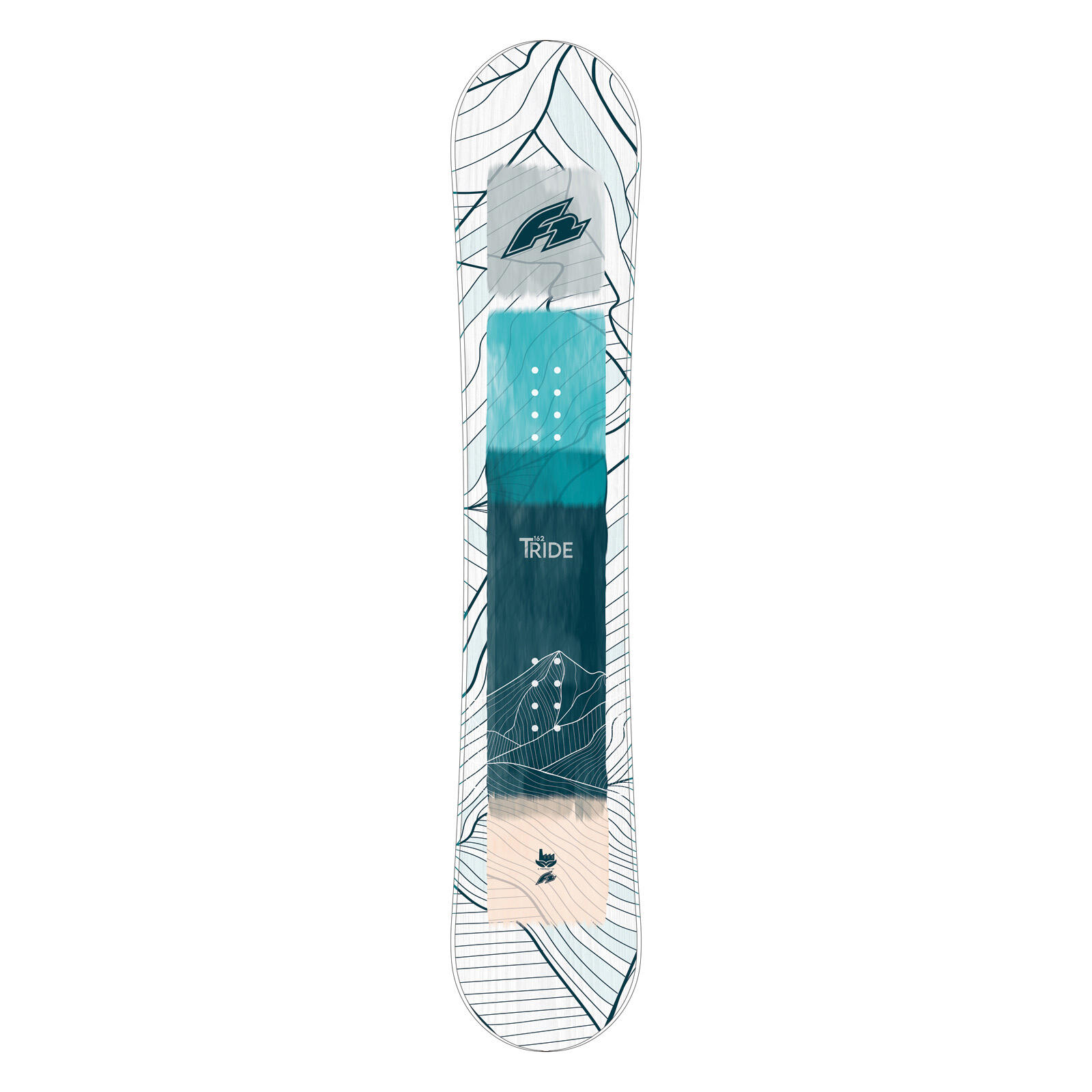 F2 Set Snowboard T-Ride Wood Weiss 142cm + Sonic Pro Bindung M 3/5