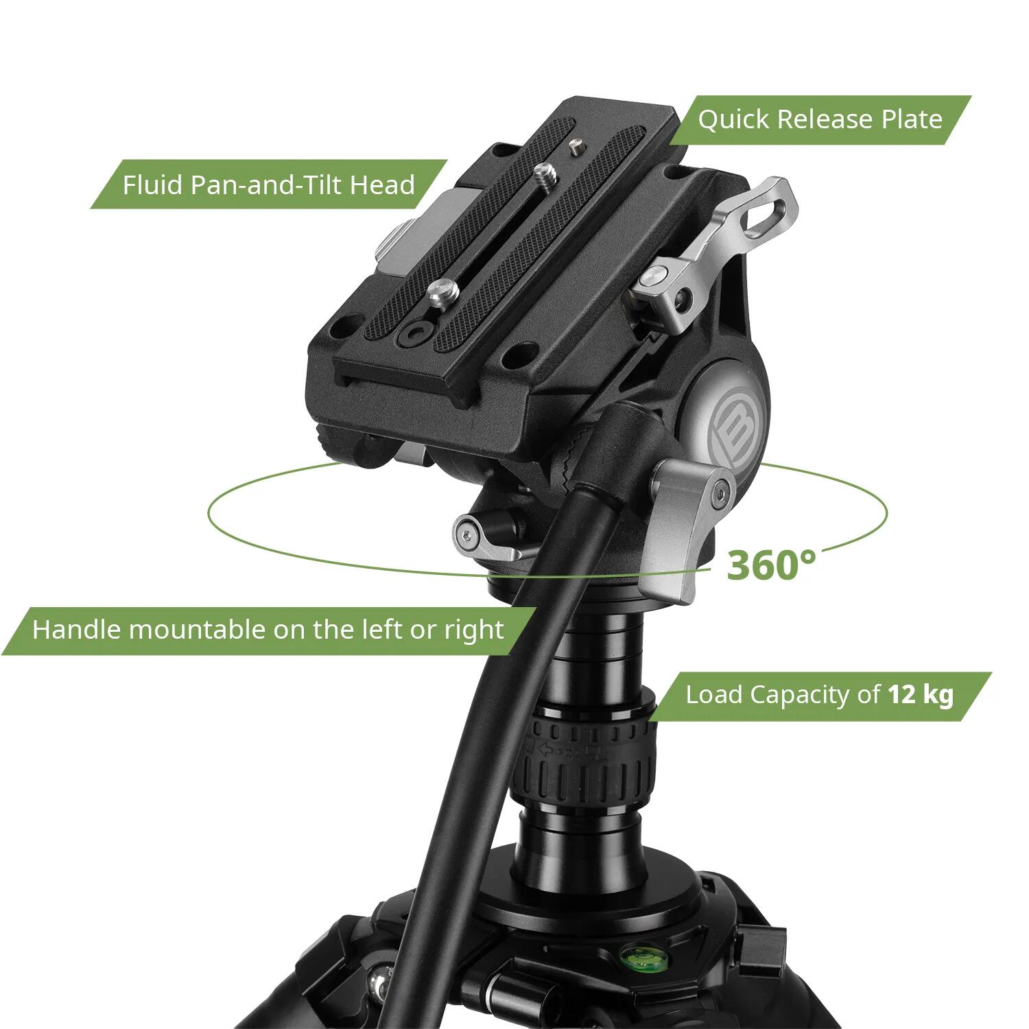 Treppiede BRESSER BX-10 Pro per fotocamere binoculari e telescopi fino a 12 kg 5/7