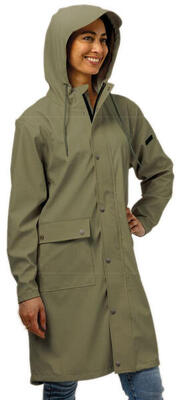 Mirage Regen-Trenchcoat Rainfall – Gr. L, Polyester Soft Touch, Olivgrün