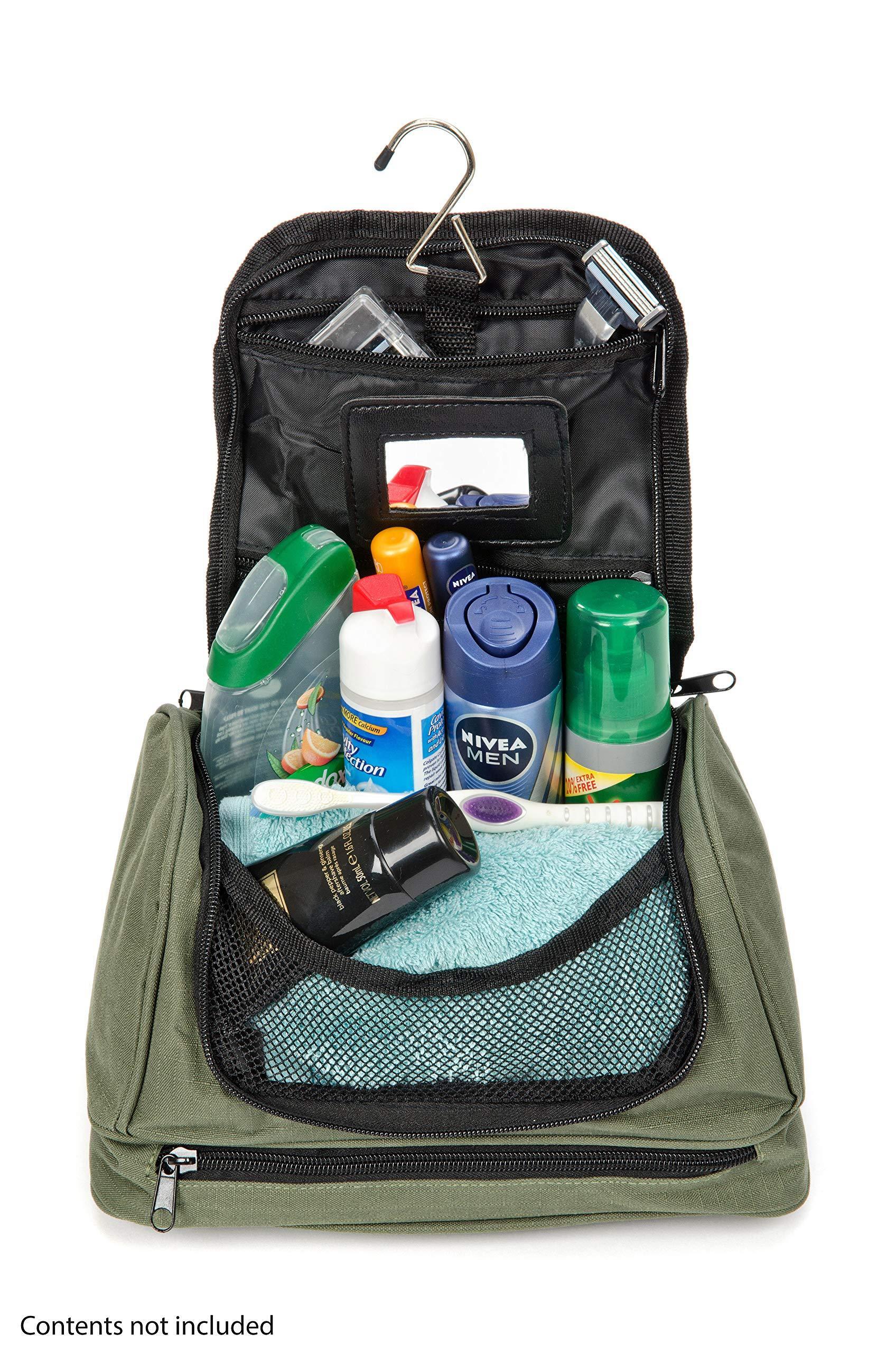 Snugpak Trousse De Toilette Luxury Wash Bag - Borsa Da Toeletta Da Viaggio Con Gancio E Specchio Staccabile