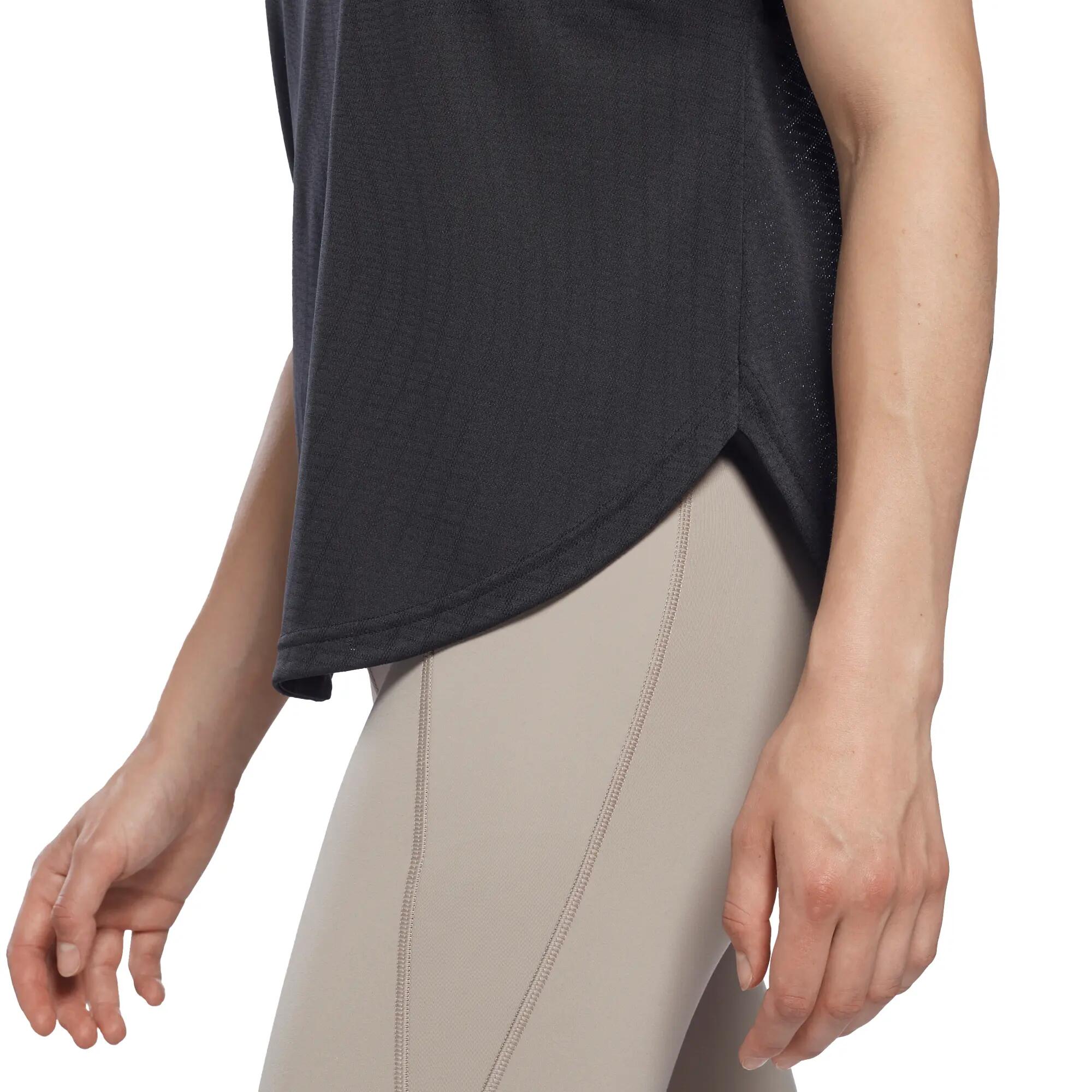 Maglietta Logo Sul Petto Donna Reebok Nero 7/7