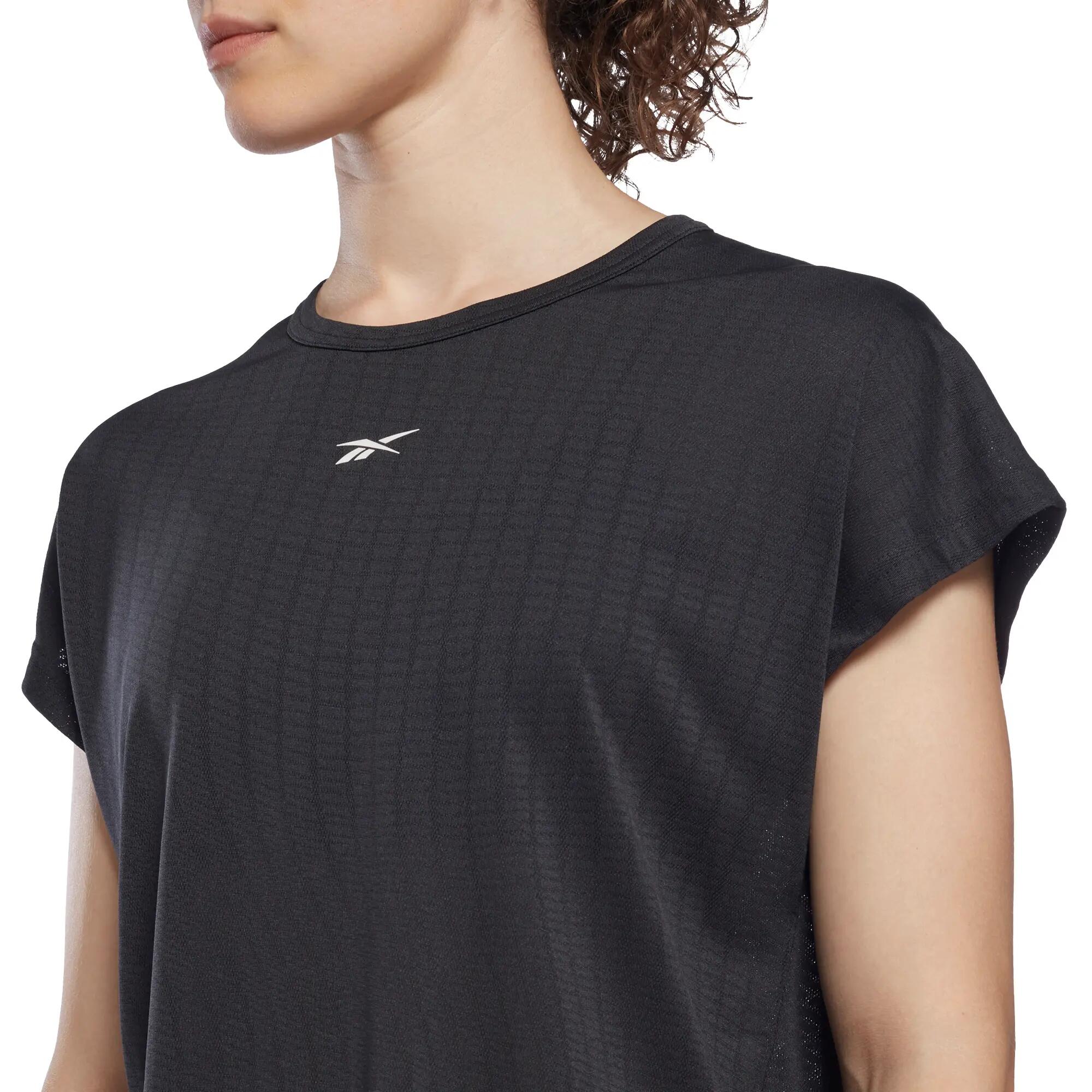 Maglietta Logo Sul Petto Donna Reebok Nero 6/7