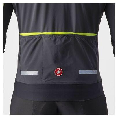 Castelli Flight Air Long Sleeve Jacket Grigio scuro/Giallo fluorescente 3/5