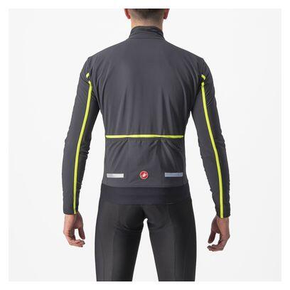 Castelli Flight Air Long Sleeve Jacket Grigio scuro/Giallo fluorescente 2/5