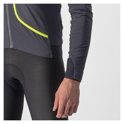 Castelli Flight Air Long Sleeve Jacket Grigio scuro/Giallo fluorescente 5/5