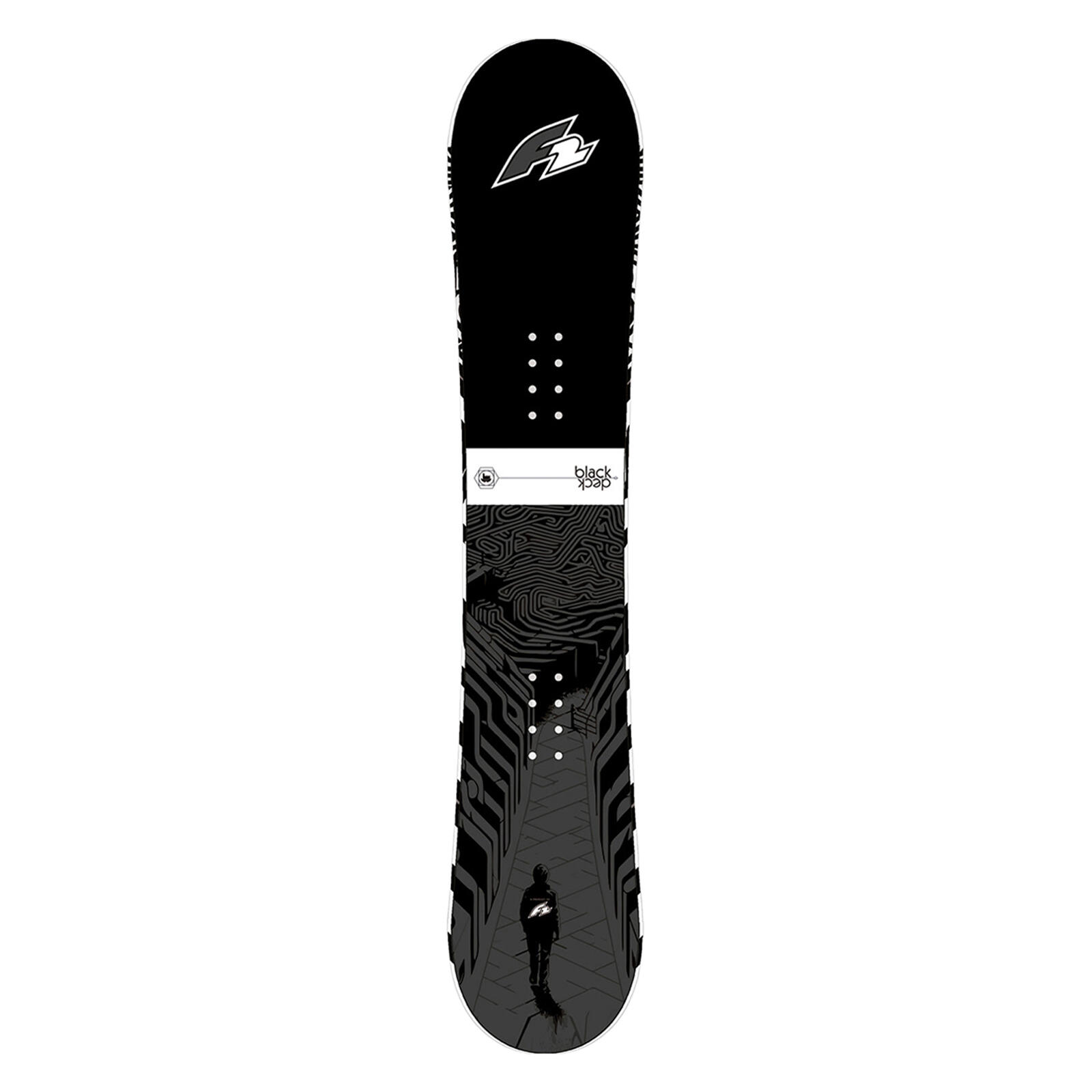 F2 Set Snowboard Blackdeck Schwarz/Weiss 161cm + Sonic Pro Bindung L 3/5
