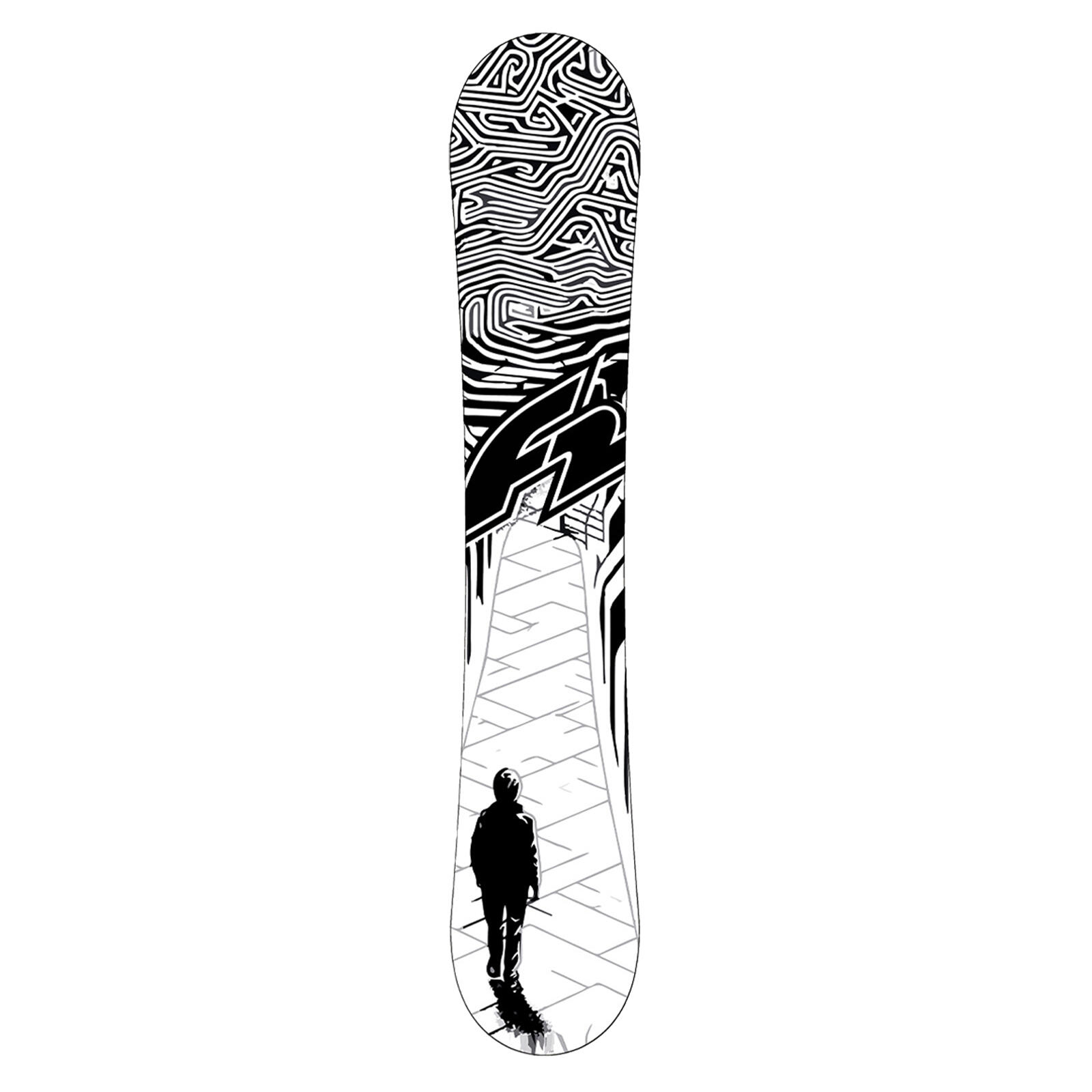 F2 Set Snowboard Blackdeck Schwarz/Weiss 161cm + Sonic Pro Bindung L 4/5