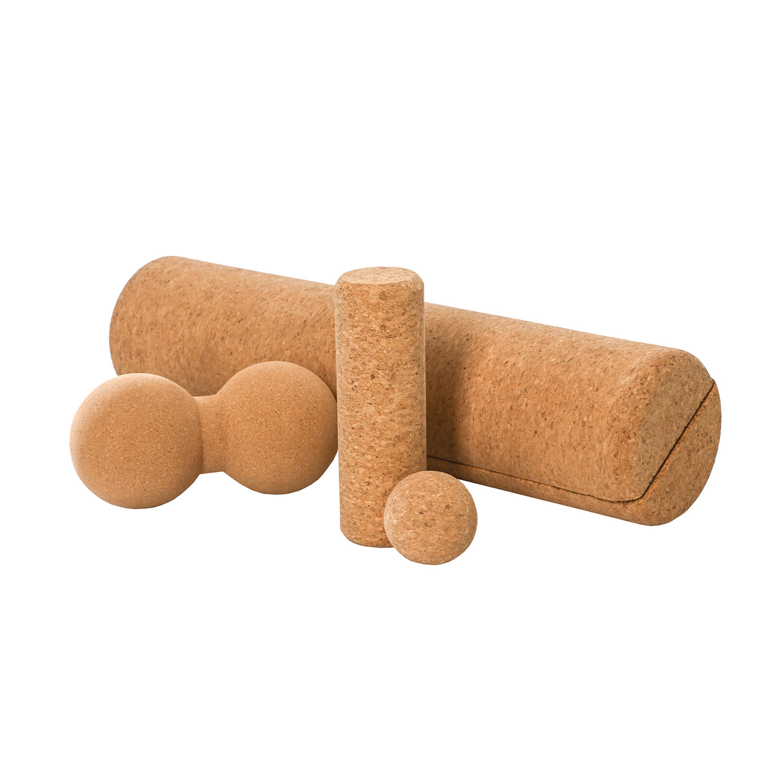F2  Balance Board Zubehör Multi Roll Set Korkrollen und Bälle Natur 2/4