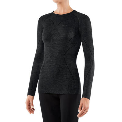T-shirt falke lange mouwen femme wool-tech