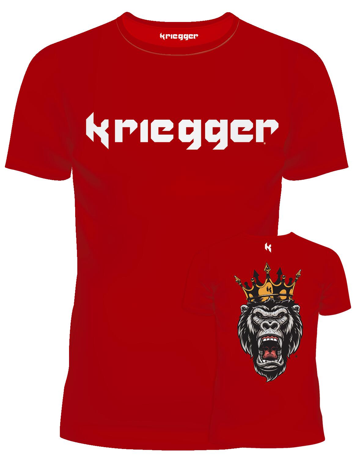 T-shirt Rouge avec Impression Royal Head – Unisexe 2/3