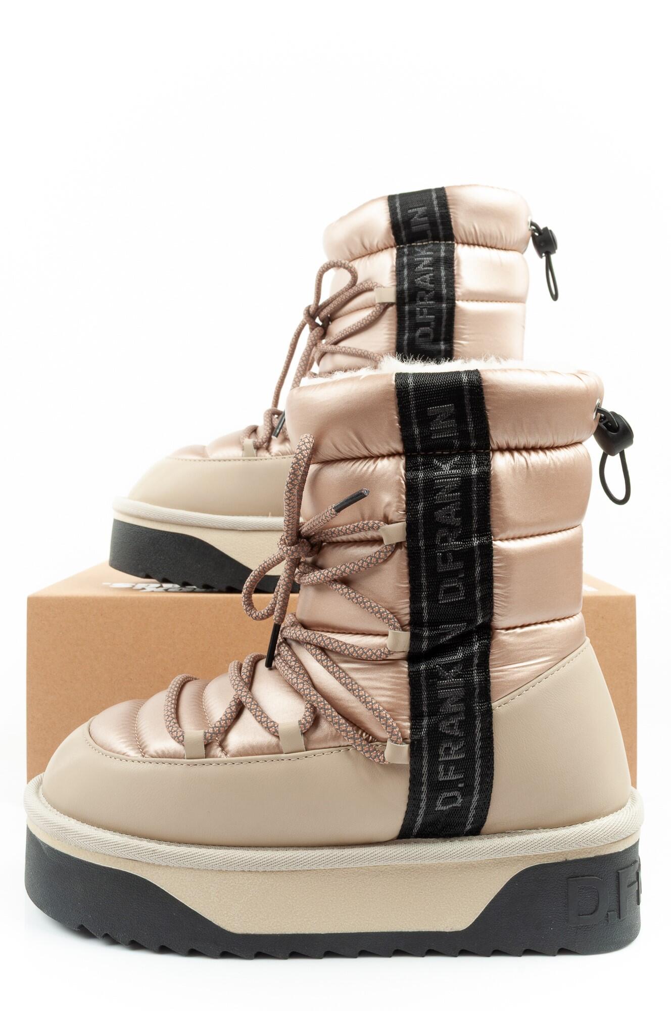 Platte Enkellaarzen Dames D.franklin Nordic V.2 Bomb Beige 7/7