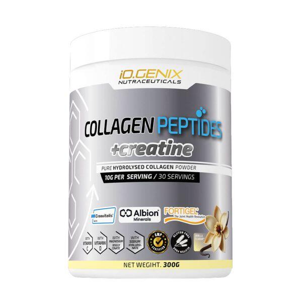 IO.GENIX Peptidi di collagene + creatina - 300 g Vaniglia IO.Genix
