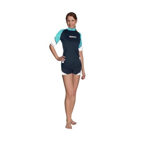 MARES T-shirt LOOSE FIT kurzarm - Damen XL aqua 2/2