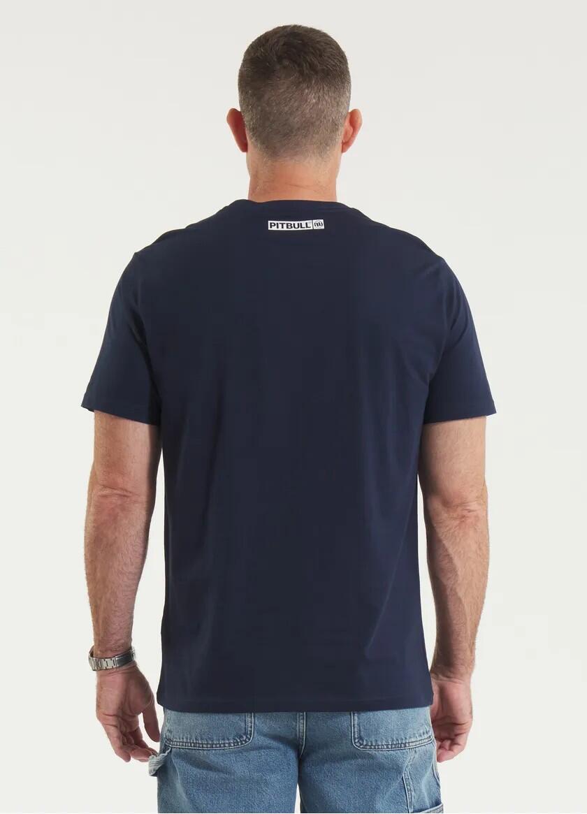 Pitbull T-shirt bawełniany Hilltop Granatowy 5/7