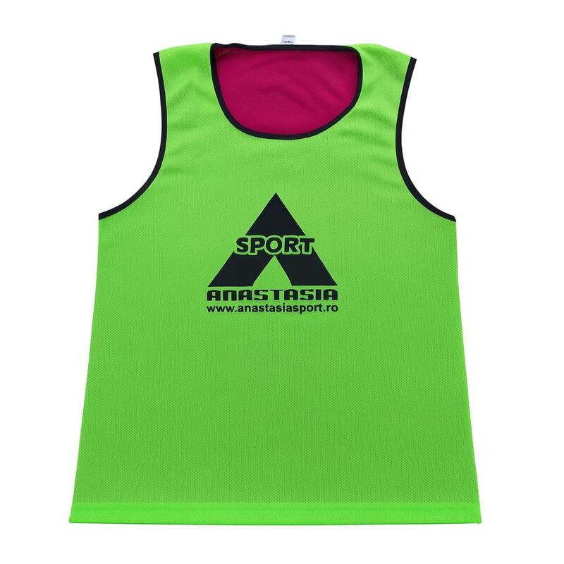Maieu departajare Anastasia Sport fata dubla, roz cu verde, marime M