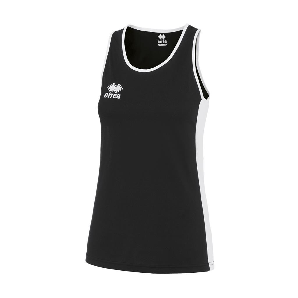 Errea - Débardeur Femme Enfant Errea Rachele - T-shirt Sans Manche - Blanc|noir - 34 2xs - Decathlon