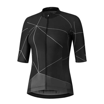 Fietsshirt -Wielershirt Yuri - L - Dames - Roze / Blauw - Fietsshirt