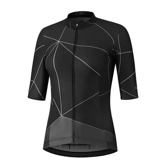 Fietsshirt -Wielershirt Yuri - S - Dames - Zwart - Fietsshirt