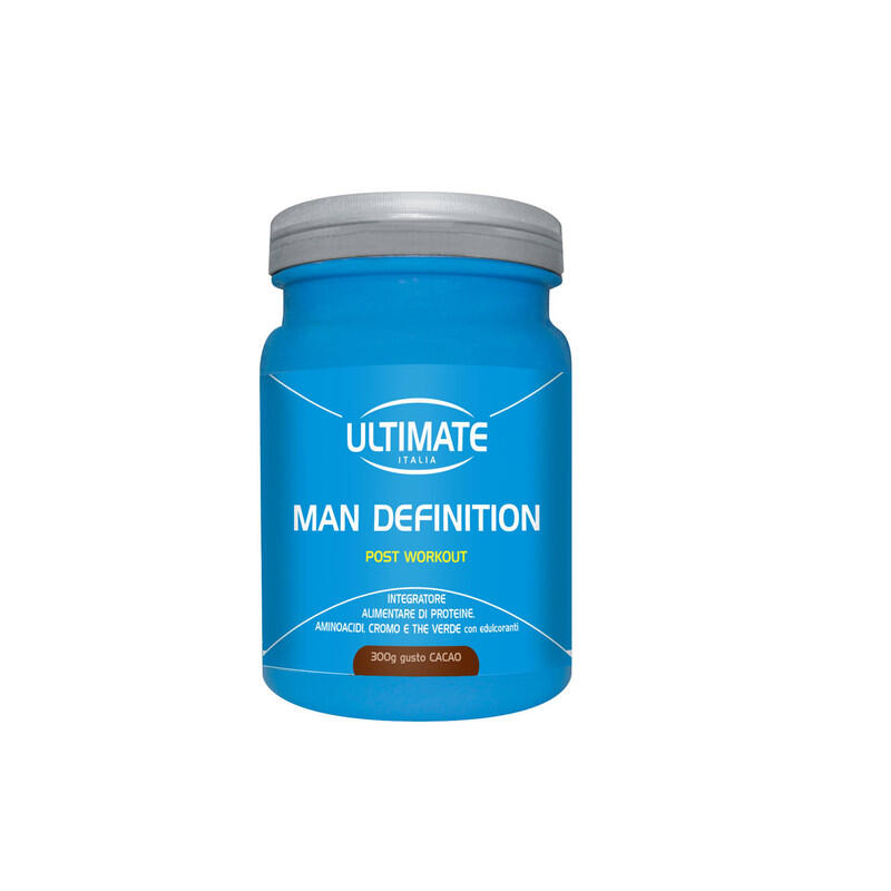ULTIMATE ITALIA Integratore alimentare - MAN DEFINITION POST-WORKOUT CIOCCOLATO - 300g
