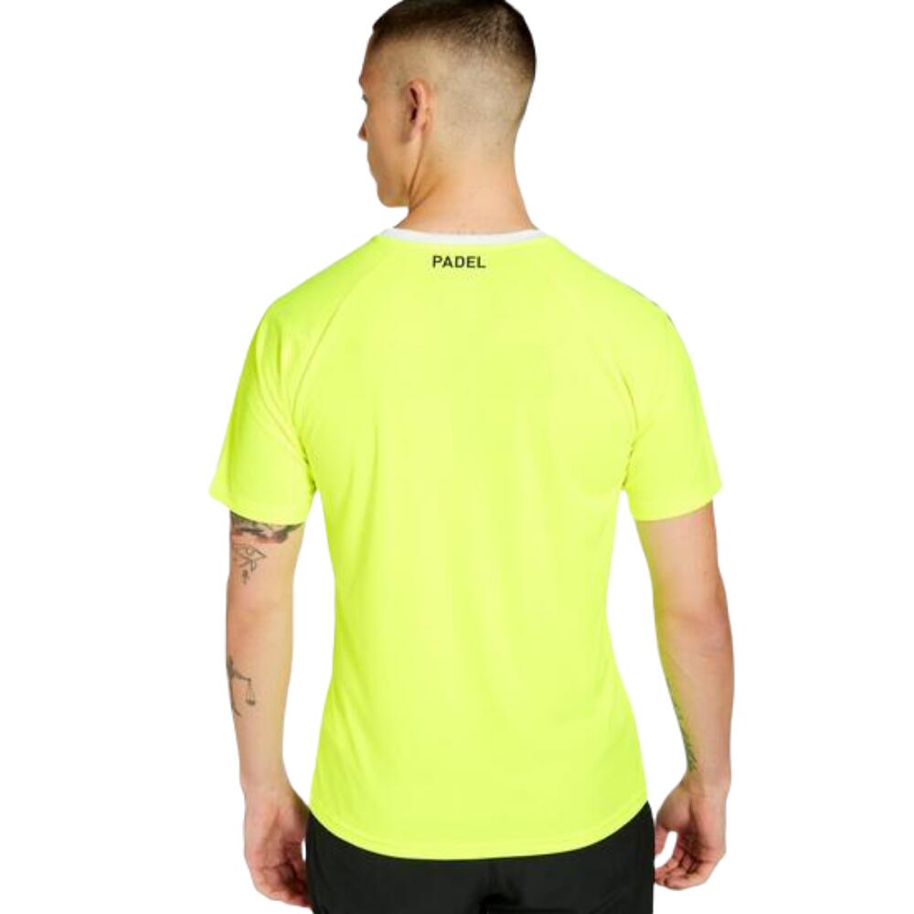 Camiseta de pádel para hombre puma TeamLIGA amarilla 3/5