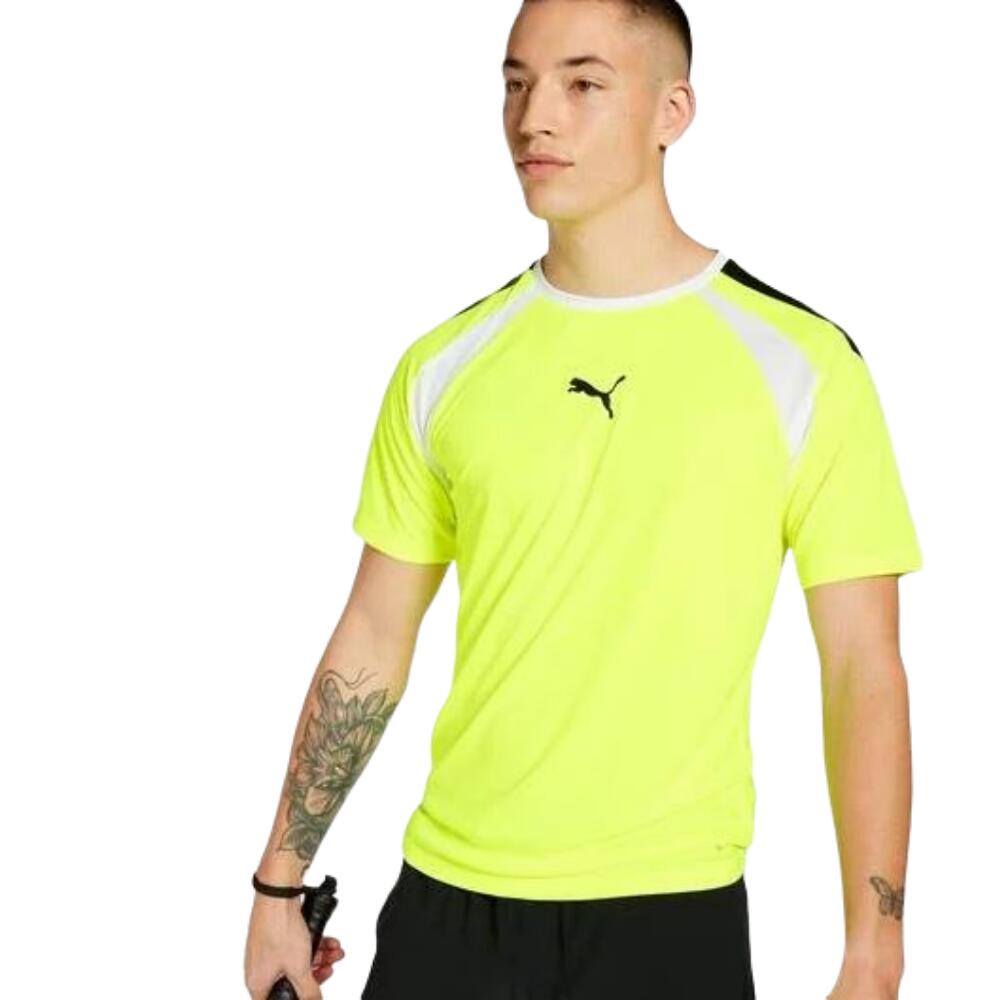 Camiseta de pádel para hombre puma TeamLIGA amarilla 2/5
