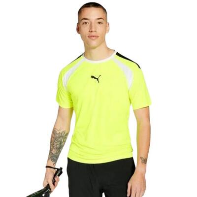 Camiseta de pádel para hombre puma TeamLIGA amarilla