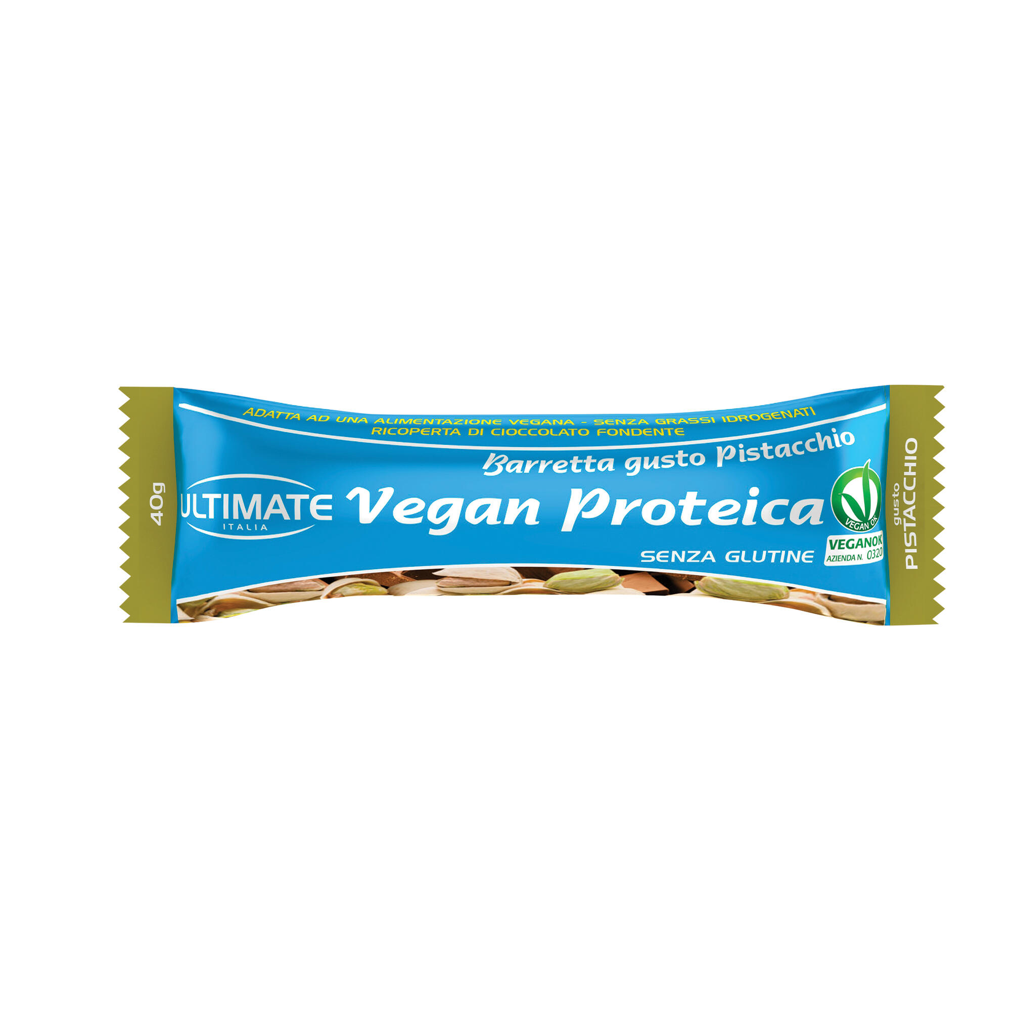 ULTIMATE ITALIA Integratore alimentare - VEGAN PROTEIN BAR PISTACCHIO - 40g