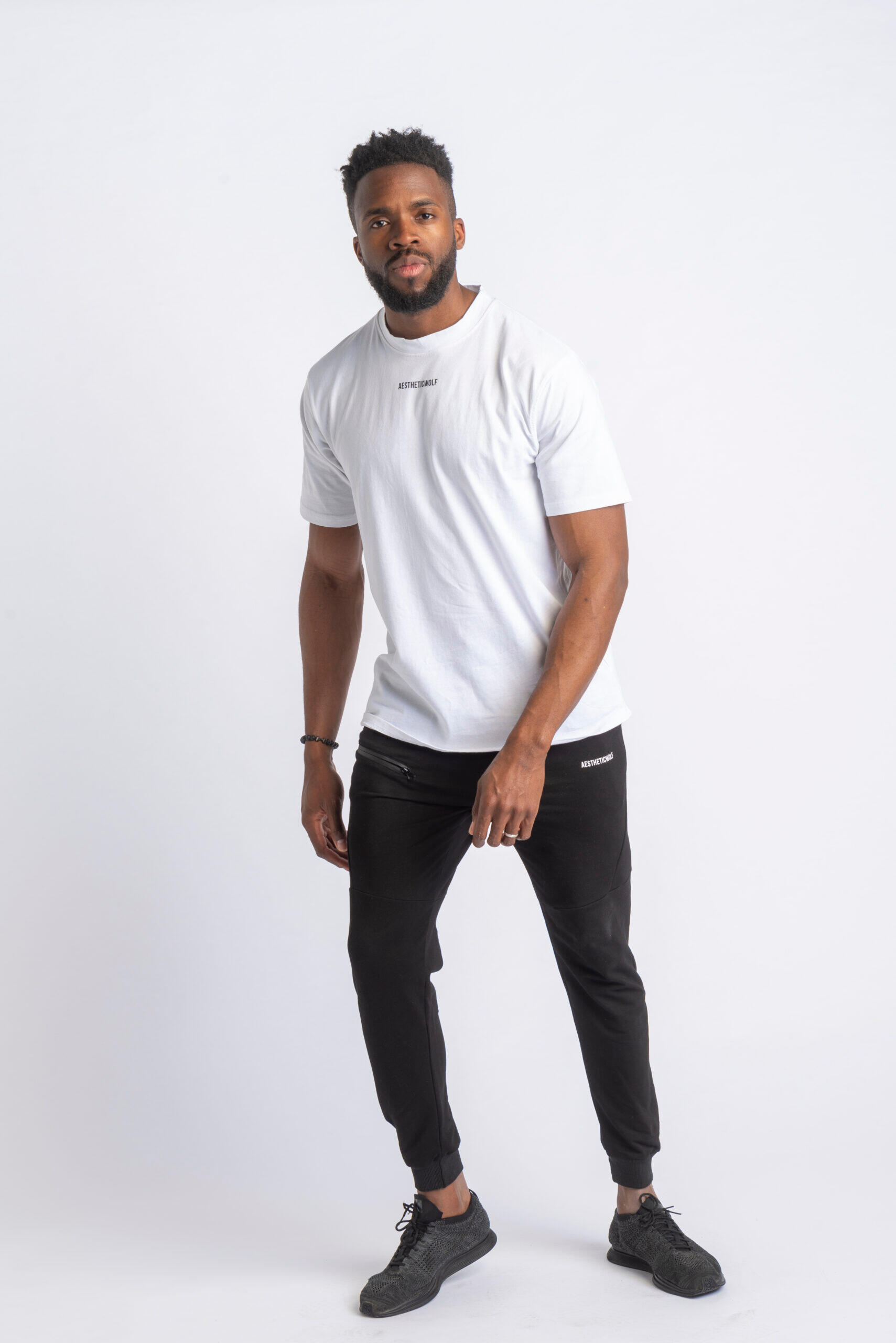 Core Scoop T-shirt Fitness- Homme - Blanc 4/4