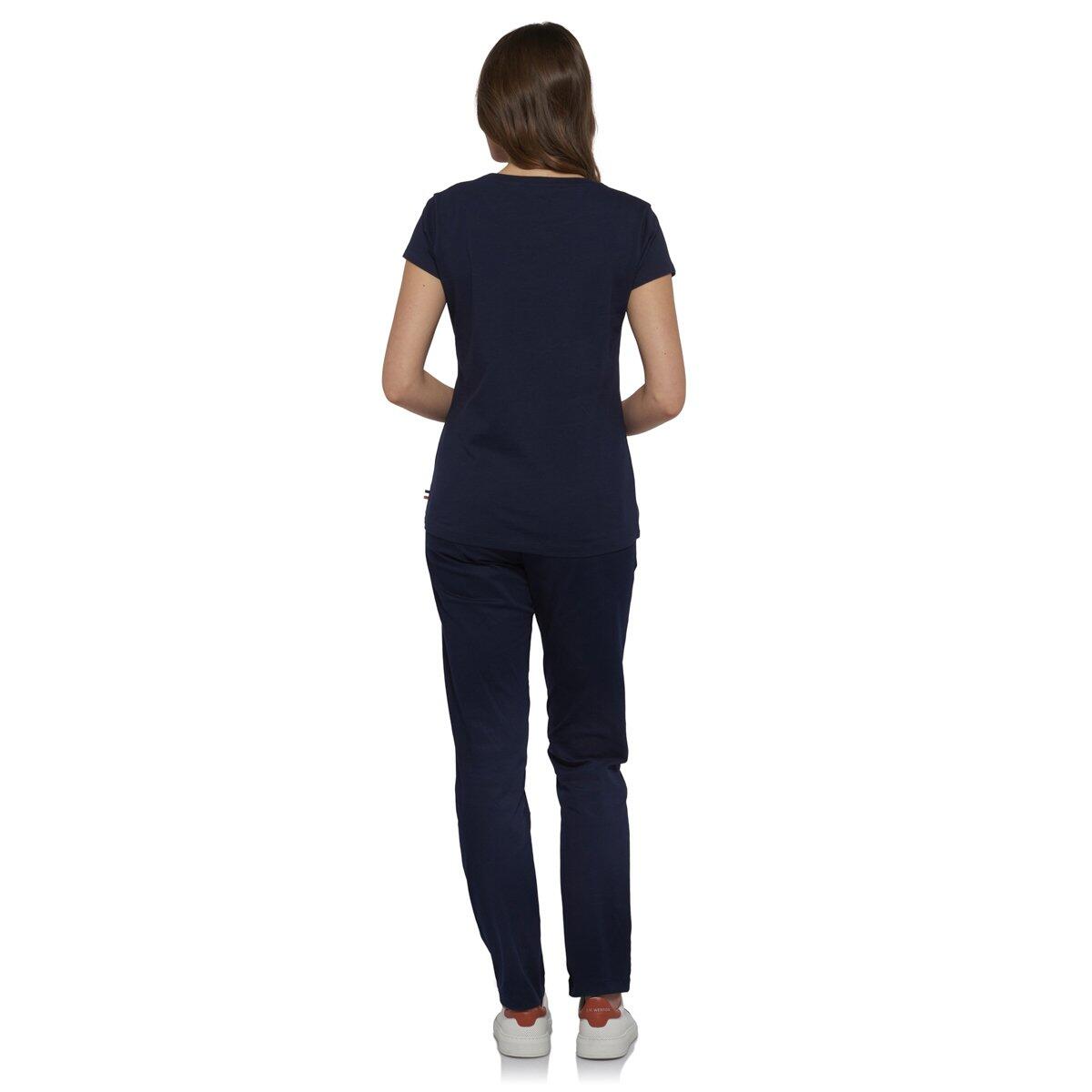 T-shirt col rond lettres femme Roland-Garros - marine 3/5