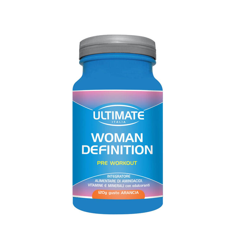 ULTIMATE ITALIA Integratore alimentare - WOMAN DEFINITION PRE-WORKOUT ARANCIA - 120g