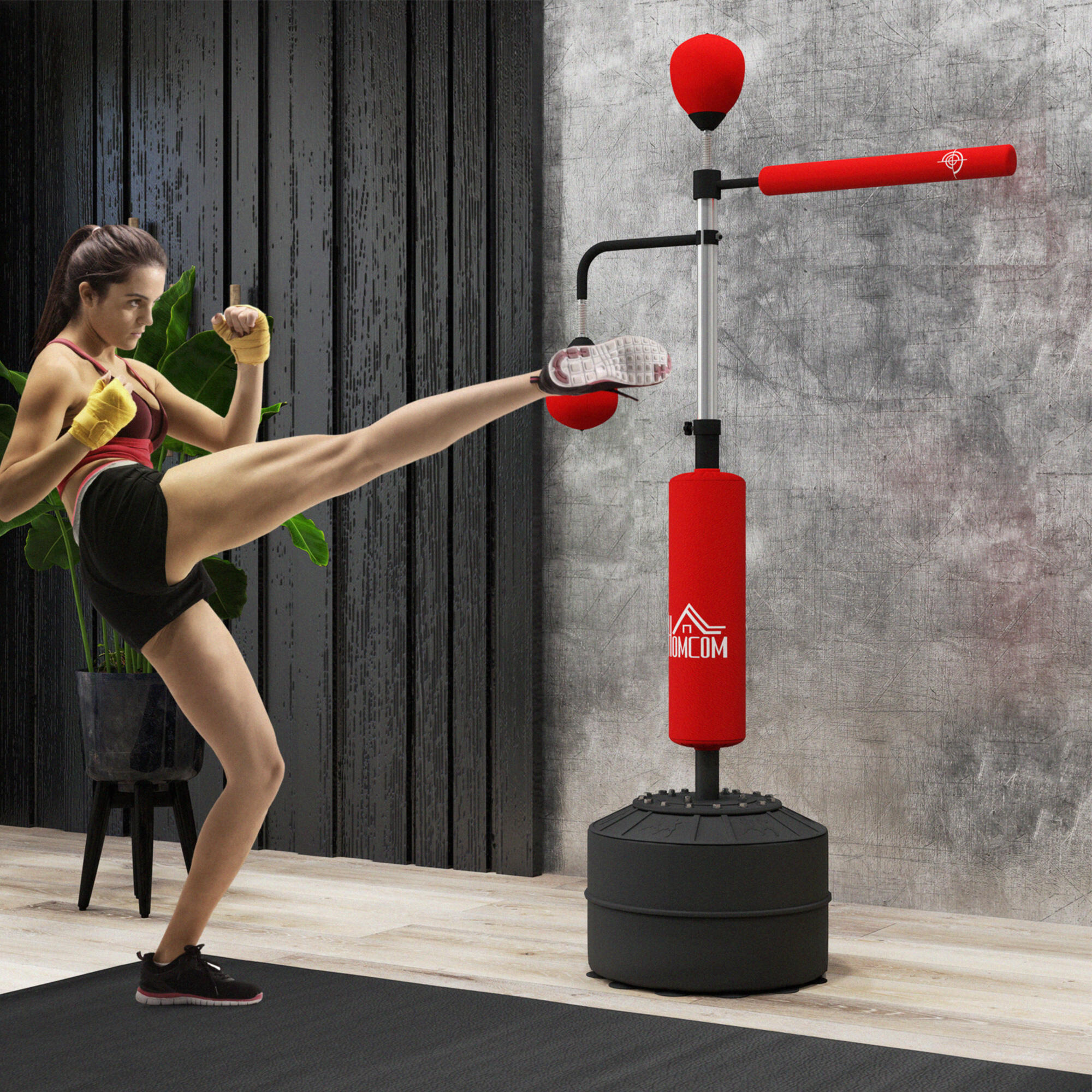 support autoportant - boxe - unisexe - 4 en 1 - rouge 3/6