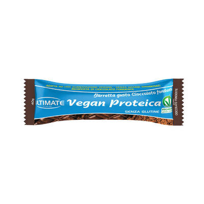 Integratore alimentare - BARRETTA VEGAN PROTEICA CIOCCOLATO FONDENTE - 40g