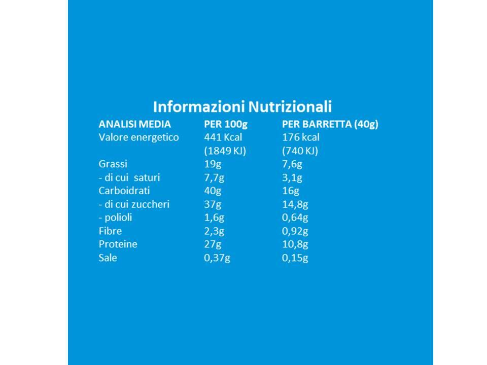 Integratore alimentare - BARRETTA VEGAN PROTEICA CIOCCOLATO FONDENTE - 40g 2/6