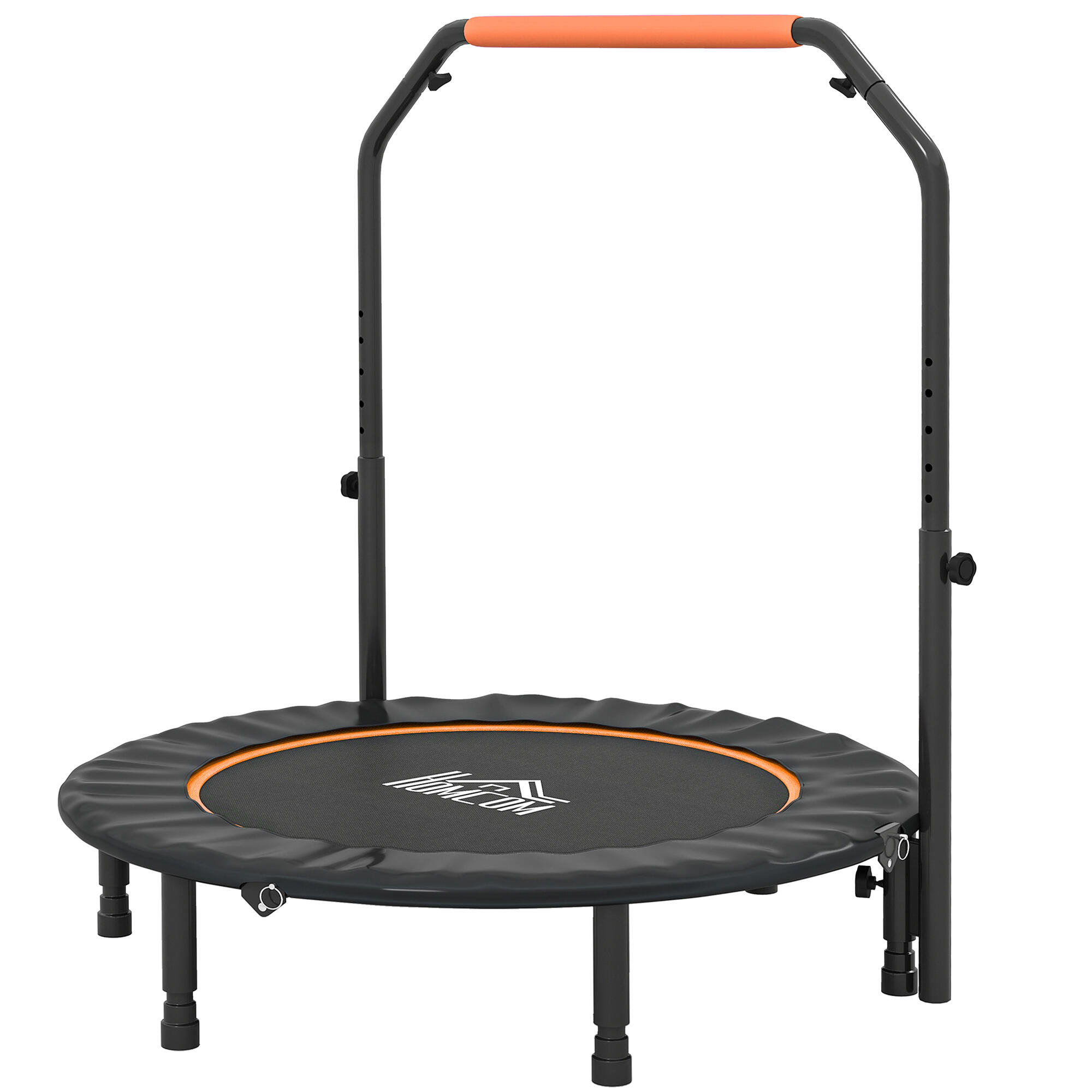 Trampolim fitness ø114x99-123 cm preto homcom