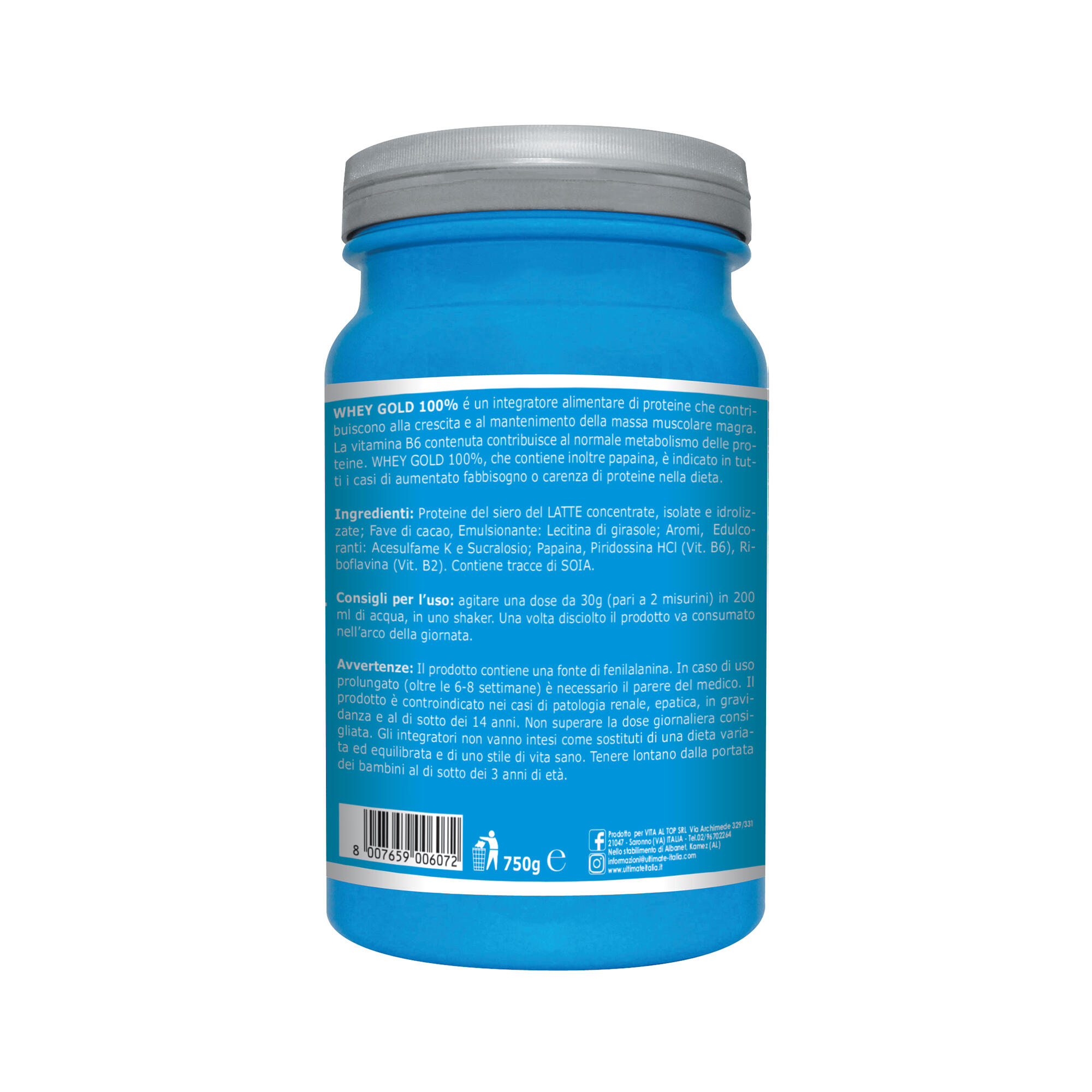 Integratore alimentare - WHEY GOLD 100% STRACCIATELLA - 750g 3/7