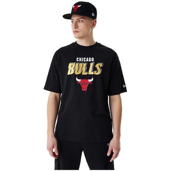Koszulka męska New Era Team Script OS Tee Chicago Bulls