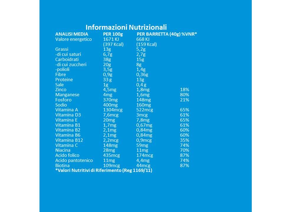 Integratore alimentare - BARRETTA PROTEICA NOCCIOLA - 40g 2/6