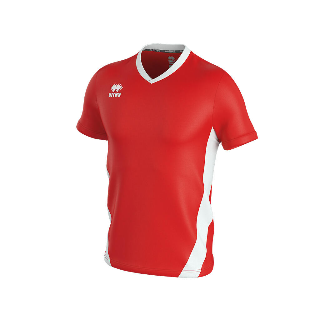 Errea - Maillot Errea Brian - T-shirt Manches Courtes - Blanc|rouge - 58 4xl - Decathlon