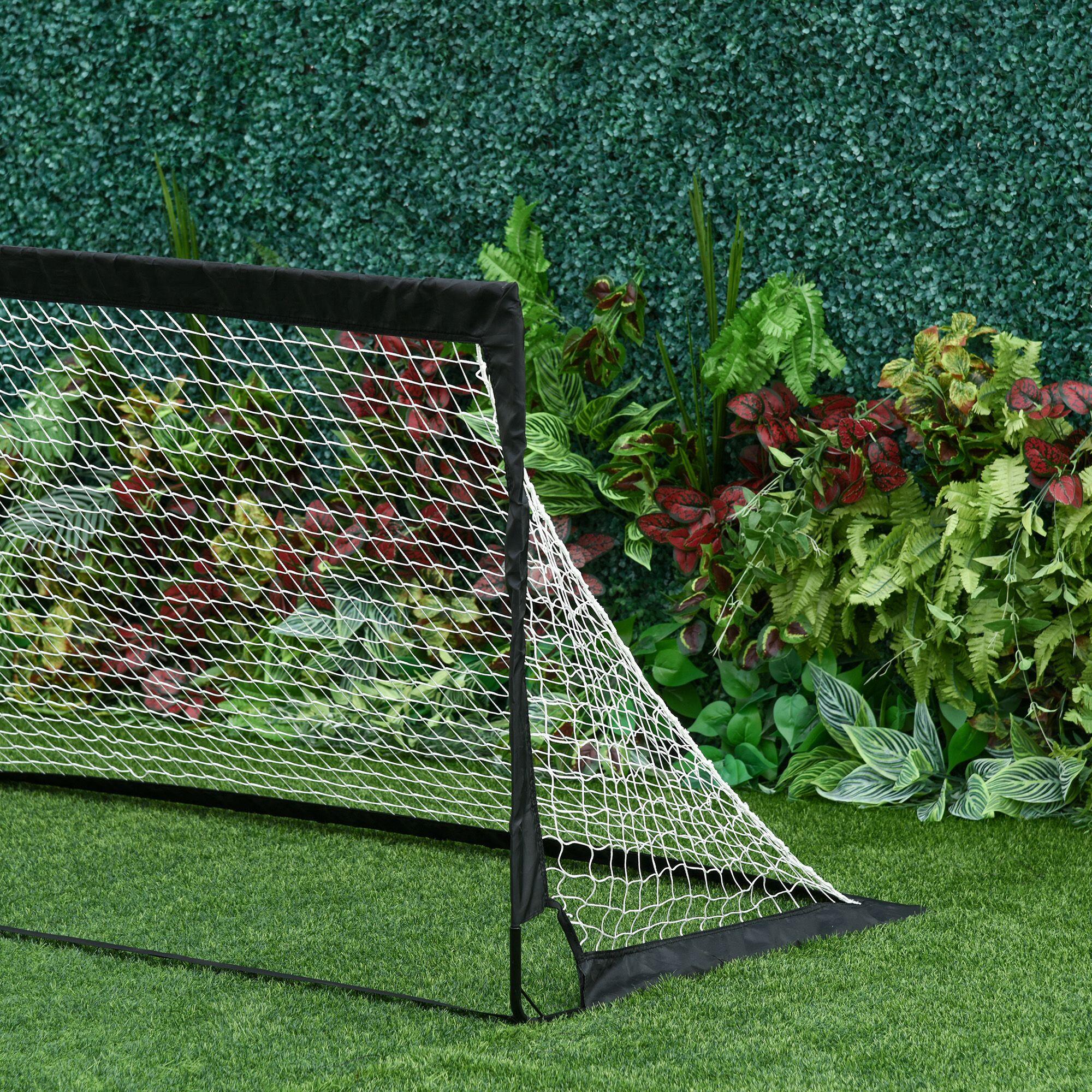 Balizas de futebol 183x90x90 cm preto HOMCOM 5/5