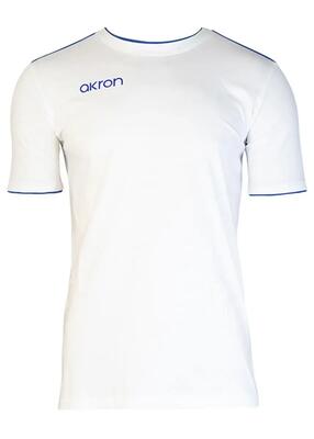 Akron new orleans katoenen t-shirt - wit/koningsblauw - maat xxl