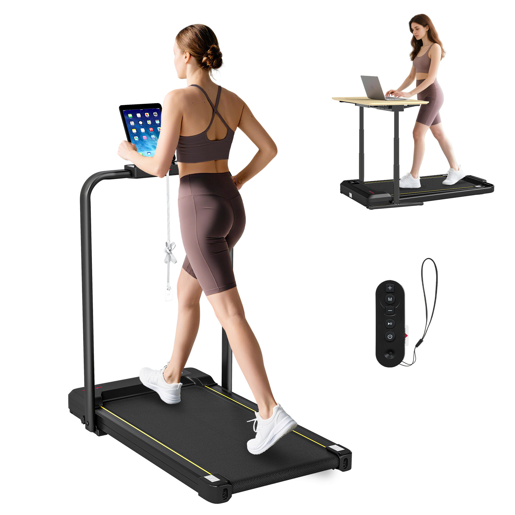 SPORTNOW Passadeira de Caminhar 103x55x100 cm preto SPORTNOW