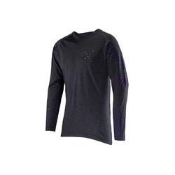 Chemise manches longues VTT Gravity 2.0 légère et confortable Violet Homme