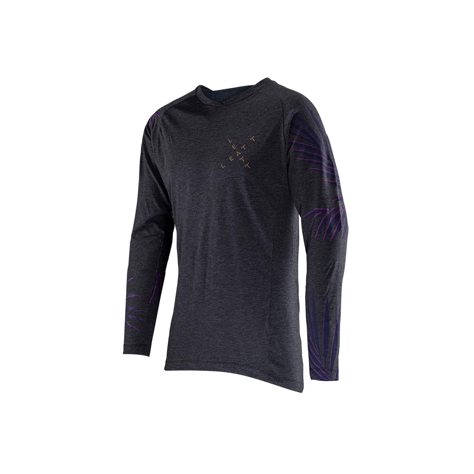 Leatt - Chemise Manches Longues Vtt Gravity 2.0 Légère Et Confortable Violet Homme - Maillot Manches Longues - Noir|violet - Decathlon