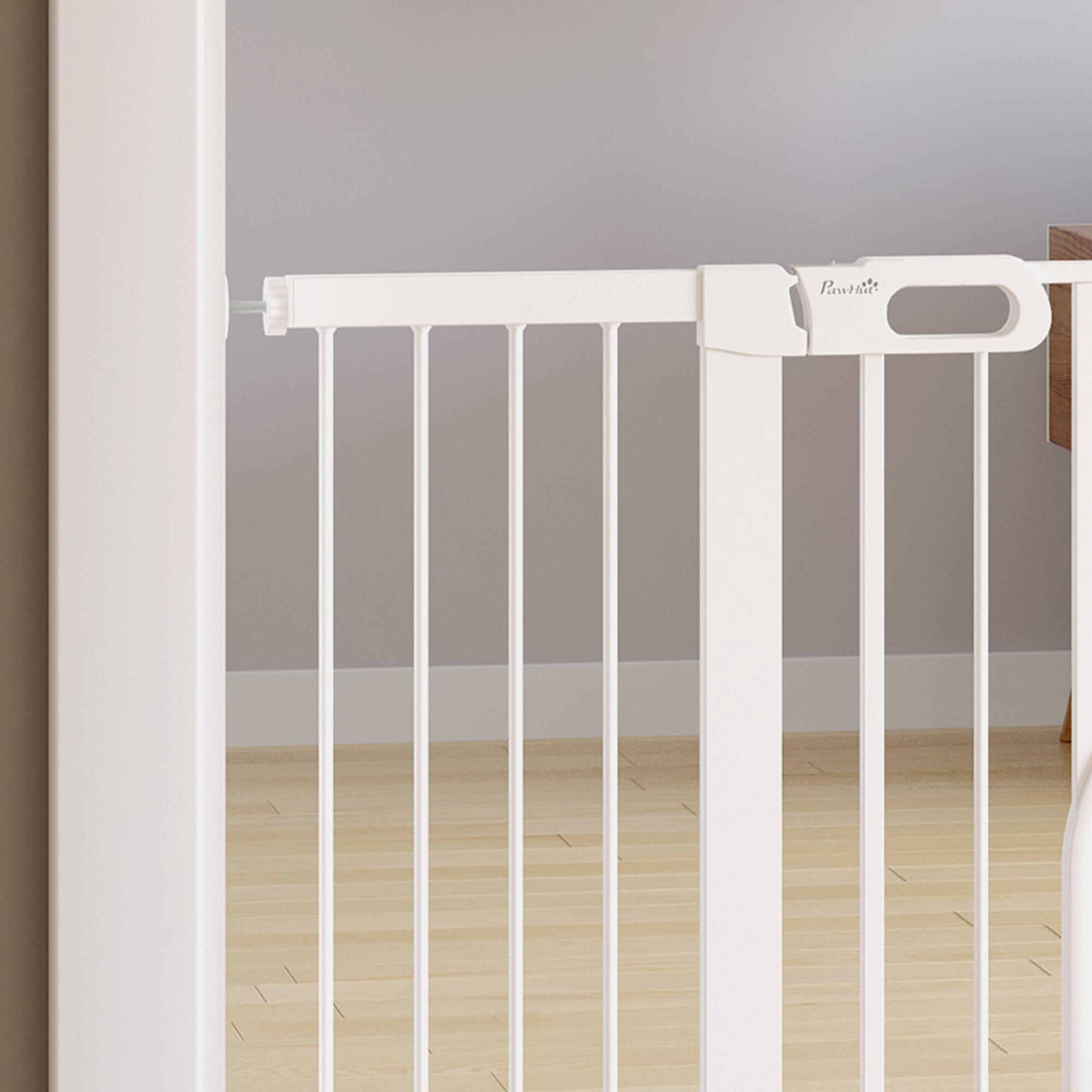 Barreira de segurança 131x2x76 cm branco PawHut 4/5