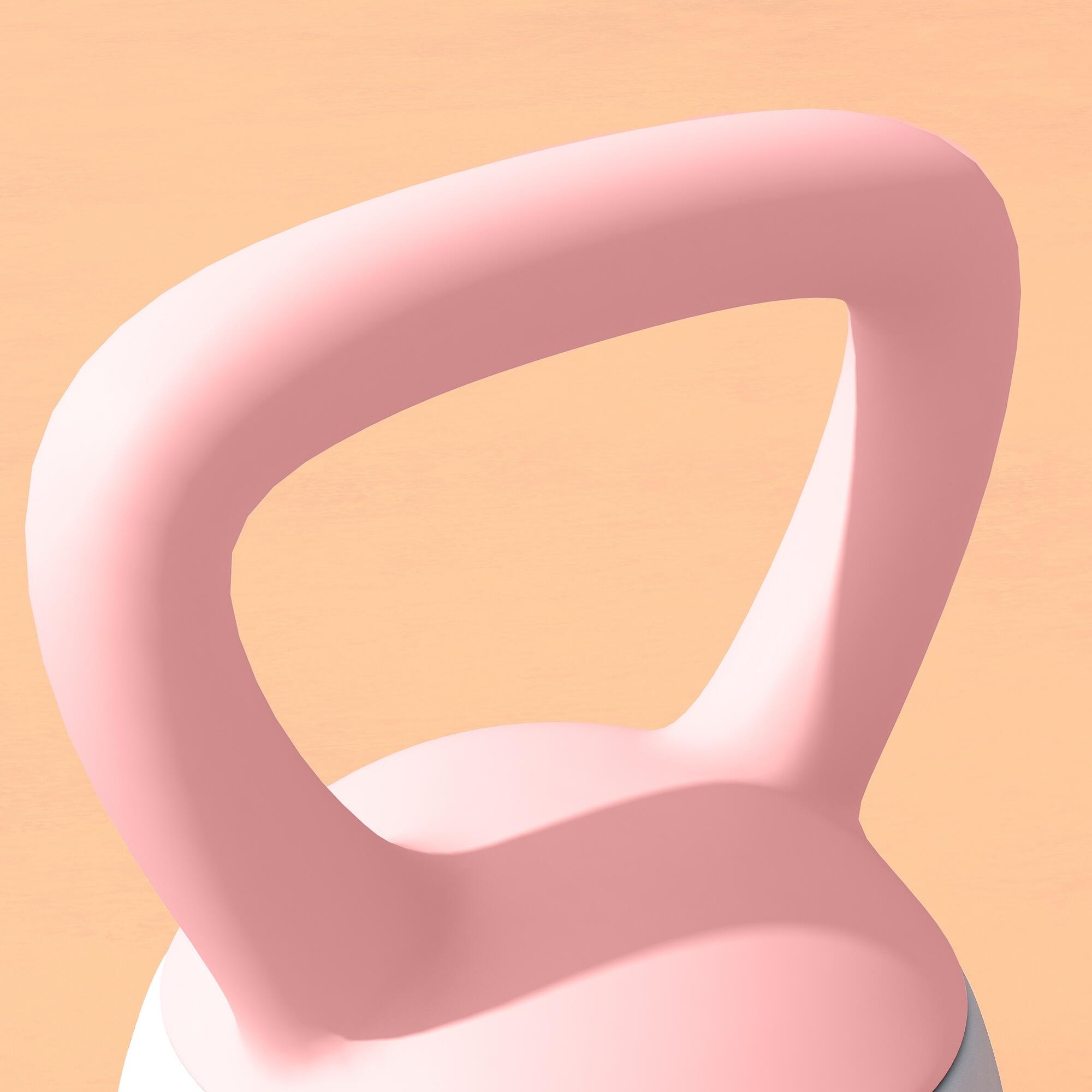 Kettlebell SPORTNOW 19x15x25 cm Rosa y Gris 5/5